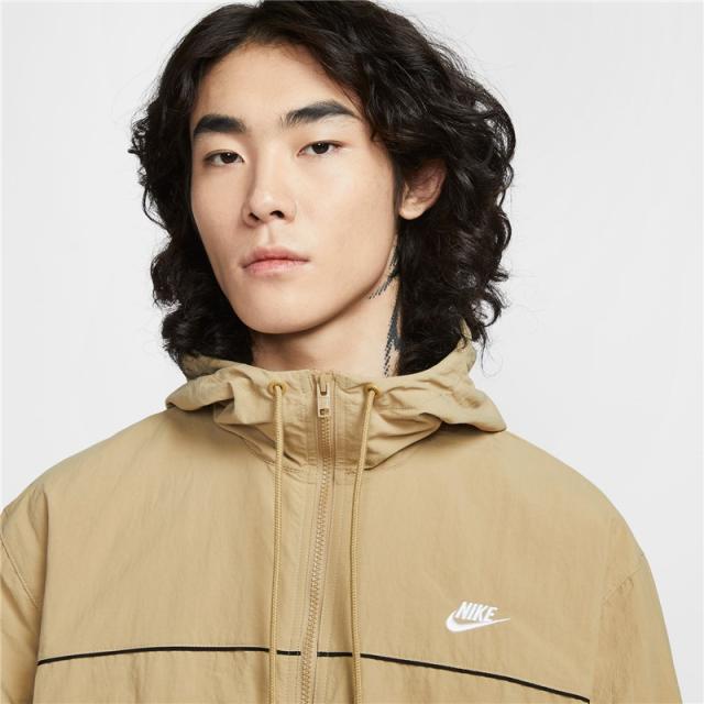 ナイキ ウィンドブレーカー メンズ NIKE クラブ フーデッド ジャケット スポーツウェア アウター 男性 ウィンドジャケット スポーティ パーカージャケット ウインドブレイカー ジャンバー ナイロン 上着 ベージュ ブランド アパレル/HJ2013-298_2