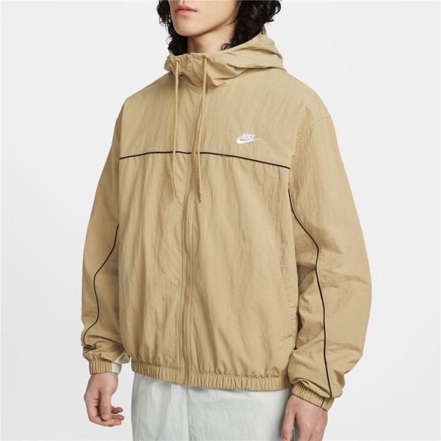 ナイキ ウィンドブレーカー メンズ NIKE クラブ フーデッド ジャケット スポーツウェア アウター 男性 ウィンドジャケット スポーティ パーカージャケット ウインドブレイカー ジャンバー ナイロン 上着 ベージュ ブランド アパレル/HJ2013-298_3