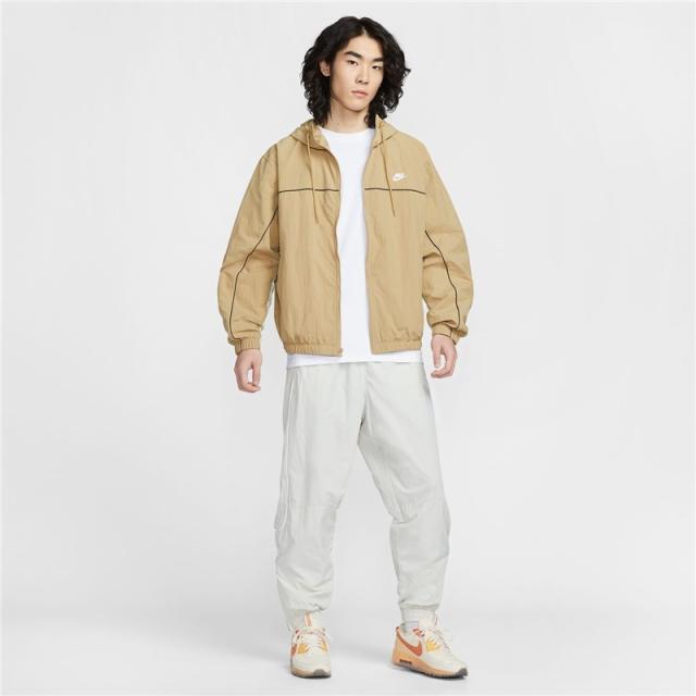 ナイキ ウィンドブレーカー メンズ NIKE クラブ フーデッド ジャケット スポーツウェア アウター 男性 ウィンドジャケット スポーティ パーカージャケット ウインドブレイカー ジャンバー ナイロン 上着 ベージュ ブランド アパレル/HJ2013-298_8