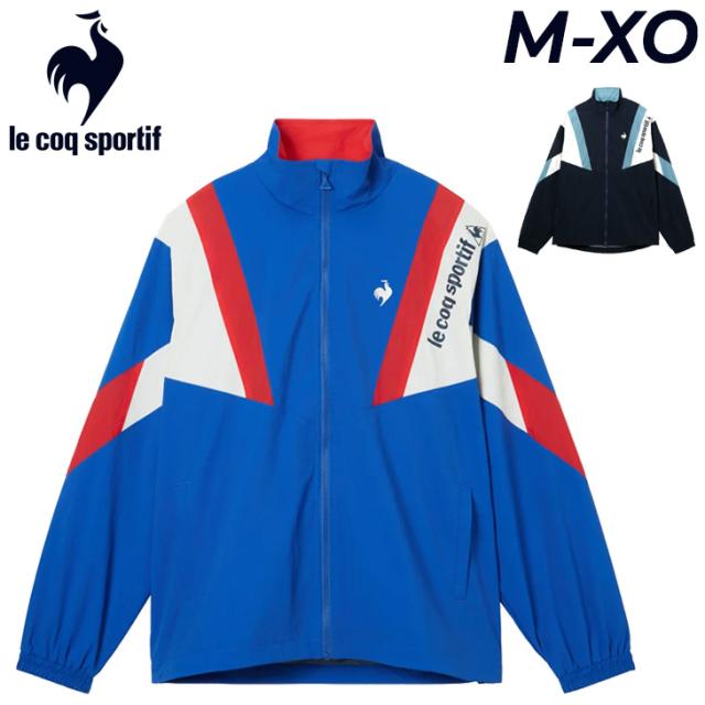 ルコック ナイロンウィンドブレーカージャケット メンズ le coq sportif 裏メッシュ ウィンドジャケット 長袖 フルジップ アウター はっ水 UPF50+ 男性 トレーニング スポーツウェア ウインドブレーカー ブランド le club de LCS 服 上着 アパレル/LT6SWB30M