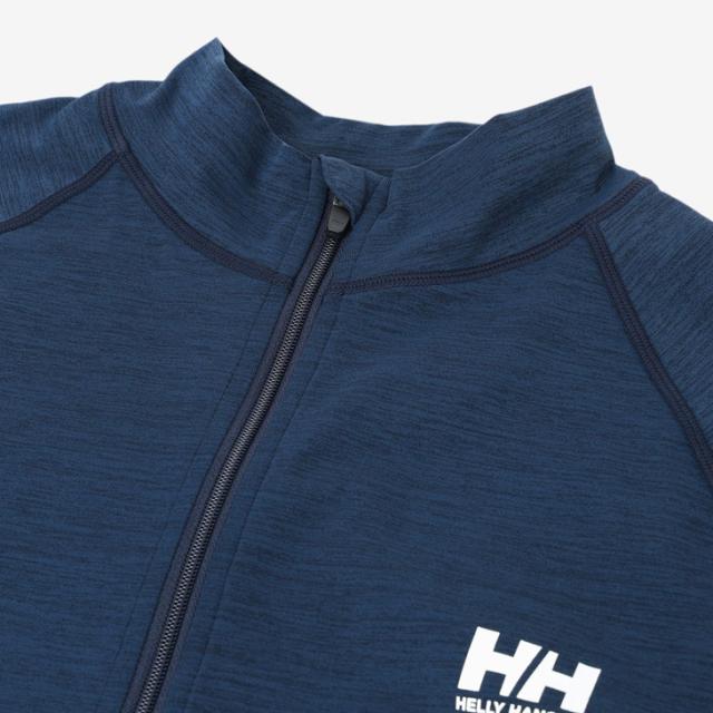 ヘリーハンセン ラッシュガード 長袖 メンズ HELLYHANSEN フルジップ 男性 マリンスポーツ UVカット 紫外線・日焼け対策 海 川 プール 水着 アウトドアウェア ワンポイント メンズラッシュガード ブランド メンズウエア アパレル/HE82631【返品不可】
