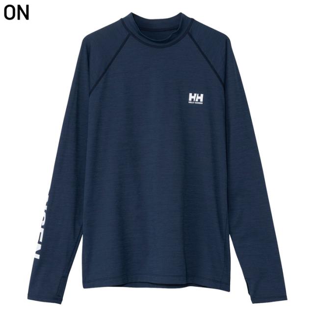 ヘリーハンセン ラッシュガード 長袖 メンズ HELLYHANSEN L/Sレターラッシュガード プルオーバータイプ 男性 マリンスポーツ UVカット 紫外線・日焼け対策 海 プール 水着 アウトドアウェア ブランド メンズウエア アパレル/HE82637【返品不可】