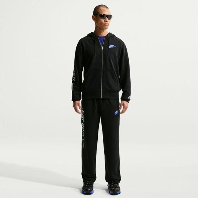 ナイキ スウェット メンズ 上下 NIKE クラブ ジップパーカー ロングパンツ セットアップ 裏毛 スエット 黒 ブラック 上下組 男性 スポーツウエア ブランド 服 フレンチテリー アパレル メンズウェア/IF0726-010-SET
