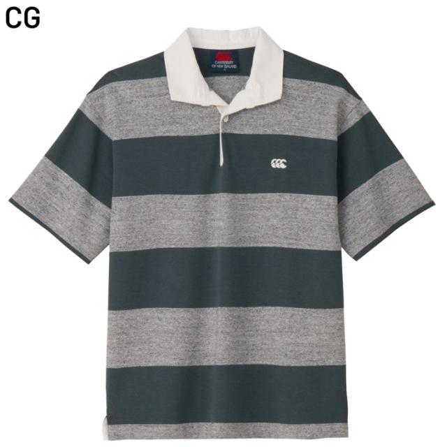 カンタベリー ラガーシャツ 半袖 メンズ レディース canterbury ニュージーランドタイプ ラグビージャージ 無地 ボーダー柄 ユニセックス ポロシャツ ラグビー ラガースタイル 男女兼用 大きいサイズ 服 半そで トップス ブランド アパレル/RSU32628_2