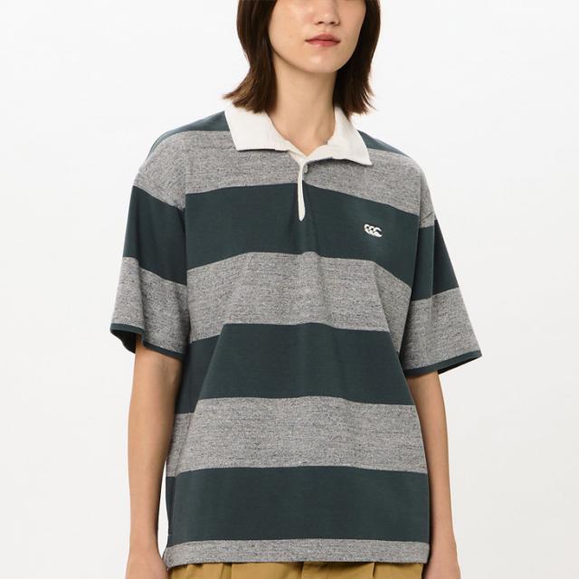 カンタベリー ラガーシャツ 半袖 メンズ レディース canterbury ニュージーランドタイプ ラグビージャージ 無地 ボーダー柄 ユニセックス ポロシャツ ラグビー ラガースタイル 男女兼用 大きいサイズ 服 半そで トップス ブランド アパレル/RSU32628_10