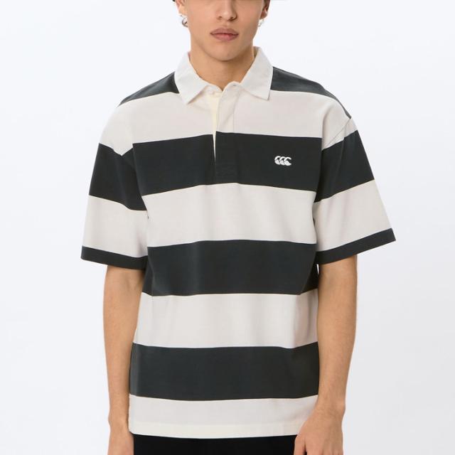 カンタベリー ラガーシャツ 半袖 メンズ レディース canterbury イングランドタイプ ラグビージャージ 無地 ボーダー柄 ユニセックス ポロシャツ ラグビー ラガースタイル 男女兼用 大きいサイズ 服 半そで トップス ブランド アパレル/RSU32629_8