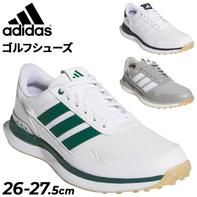 アディダス メンズ 防水 ゴルフシューズ EE相当 adidas golf S2G 26 レザー スパイクレス ひも靴 ローカット スパイクレスシューズ メンズシューズ 男性用 ゴルフ靴 ブランド ADIDAS GOLF くつ クツ/OPJ89