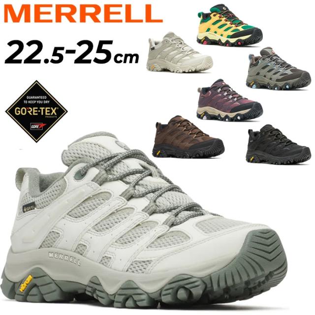 メレル アウトドアシューズ レディース MERRELL モアブ3 MOAB 3 SYNTHETIC GORE-TEX 防水 ハイキングシューズ 靴 ローカット 登山 トレッキング 女性用 ゴアテックス ヴィブラムソール レディースシューズ スニーカー ブランド くつ/MOAB3SY-GTW