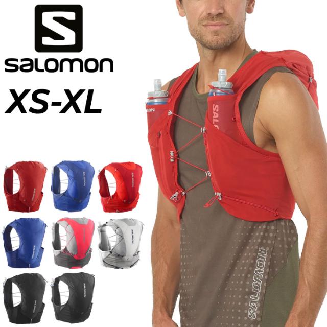 サロモン ランニングベスト フラスク付 SALOMON ADV SKIN 12 メンズ