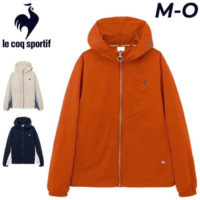 ルコック レディース ジャケット le coq sportif リブクロスジャケット フード付き 長袖 リブクロス アウター 軽量 ストレッチ 吸汗速乾 UVカット UPF50+ スポーツウェア トレーニング ジム ランニング ウォーキング 女性 上着/LT6FJK21L