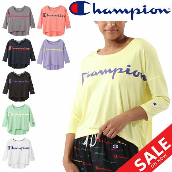 Tシャツ 7分袖 レディース チャンピオン Champion C Vapor クロップド Tee スポーツウェア クルーネック ロゴ 女性 フィットネス ジム ヨの通販はau Pay マーケット Apworld