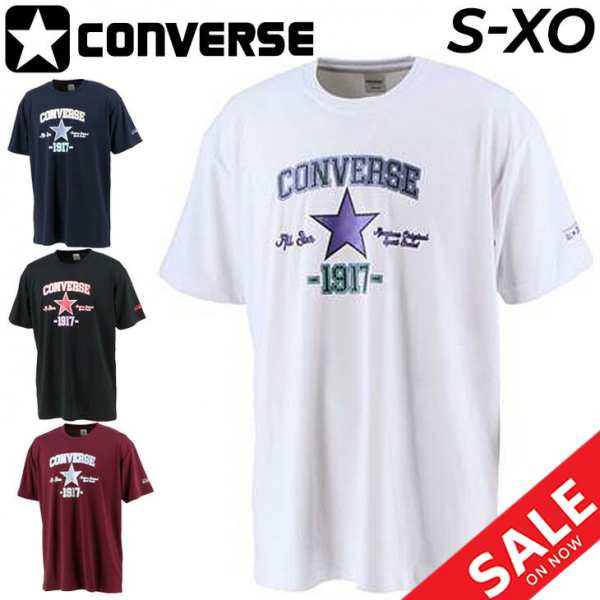 Tシャツ 半袖 メンズ コンバース CONVERSE バスケットボール スポーツウェア プリントT 吸汗速乾 男性 部活生 中高校生 男子 バスケ  半袖｜au PAY マーケット