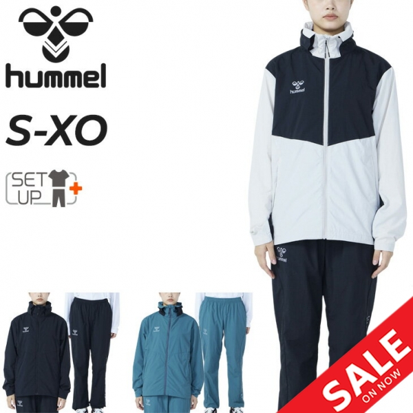 ヒュンメル ウィンドブレーカー メンズ 上下 hummel 長袖ジャケット ロングパンツ セットアップ スポーツウエア はっ水 防風 上下組 サッカー ランニング トレーニング 運動 ブランド アパレル 服 メンズウエア/HAW2194-HAW2194P