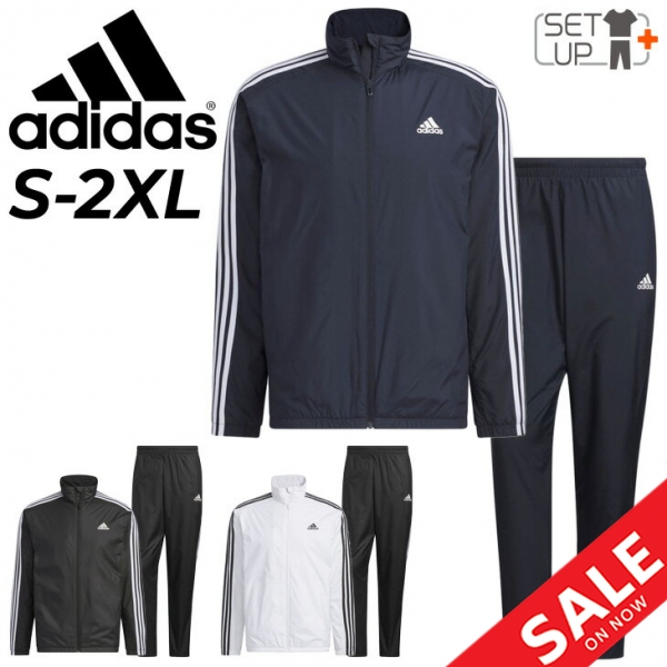 アディダス ウィンドブレーカー メンズ 上下 adidas ジャケット ロングパンツ 裏トリコット 防風 トレーニング スポーツウェア 男性 上下組 運動/IJL65-IJL71