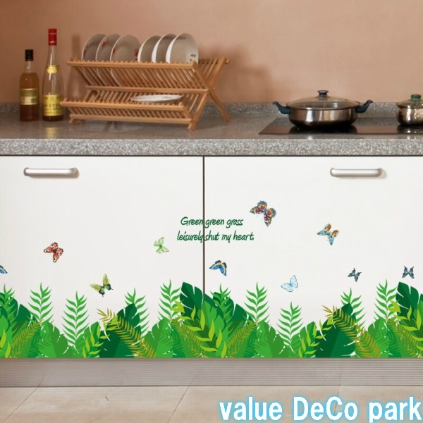 ウォールステッカー 花 北欧 おしゃれ グリーン フラワー トイレ 植物 木 蝶 かわいらしい ステッカー カフェ 緑 モダン インテリア フェの通販はau Pay マーケット Value Deco Park