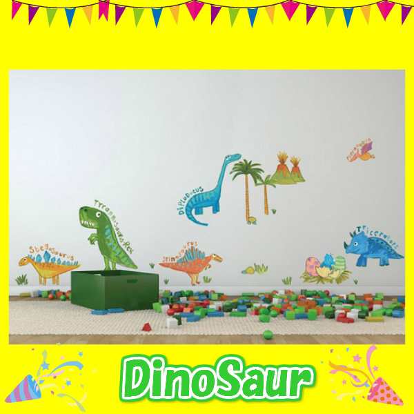 ウォールステッカー 恐竜 動物 子供部屋 かわいい 壁紙シール
