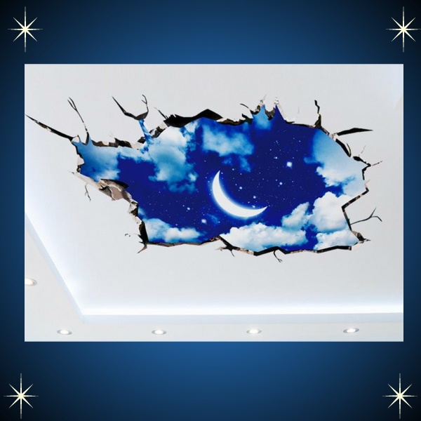 ウォールステッカー 窓 子供部屋 壁穴 風景 シール 綺麗な夜空 宇宙 男の子 女の子 惑星 地球 床 海 お風呂 月 雲 星 ステッカー 星の通販はau Pay マーケット Value Deco Park