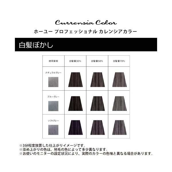 ホーユー カレンシアカラー ナチュラルグレー 80g 白髪ぼかし 1剤 