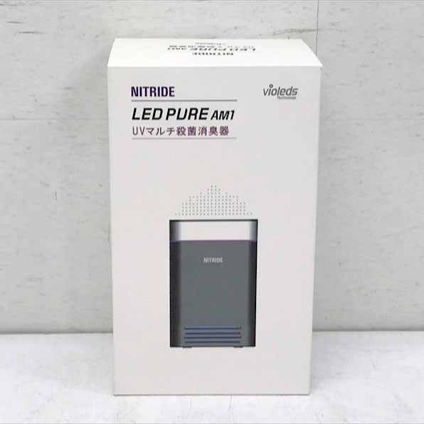 C6601YO ◆1020_12凹【美品】殺菌 消臭機 空気清浄機付 蚊も取れる NITRIDE AM1-WH LED PURE家電 空調