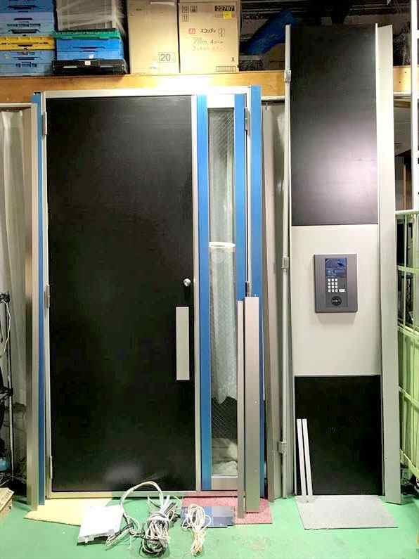 C7374YO 値下げ！【設置未使用品】親子 エントランスドア オートロック 防火扉 三和シヤッター/アイホン GBX-DLMUA GBX-4XA-NT  の通販は 125,400円