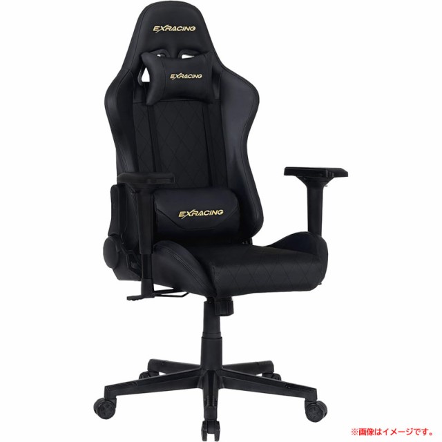 D1116YO ◆1020_1凹【アウトレット品】ゲーミングチェア オフィスチェア PCチェア EXRACING ex-003-gold 未使用 家具