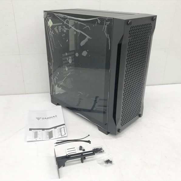D2285YO ◆0210_6凹【展示品】PCケース ミッドタワー ATX GAMDIAS GAMDIAS ATHENA P1  エアフローパソコンの通販は