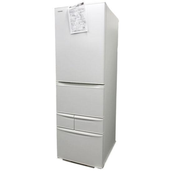 D7365YO ■0801【未使用・B品】冷凍冷蔵庫 411L 右開き 5ドア 東芝 GR-W41GK(WU) 25年製 野菜室がまんなか