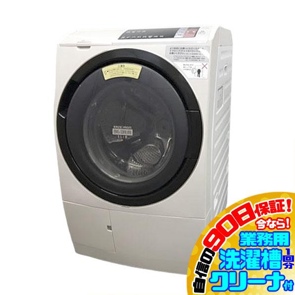 D8882NU  90日保証！【美品】ドラム式洗濯乾燥機 洗濯11kg 乾燥6kg 右開き 日立 BD-SV110AR(N) 17年製