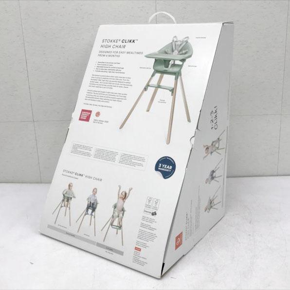E2310YO ◆0430_6凹【アウトレット品】ハイチェア クリック ホワイト ストッケ 552004 ベビーチェア 椅子 赤ちゃん未使用_1