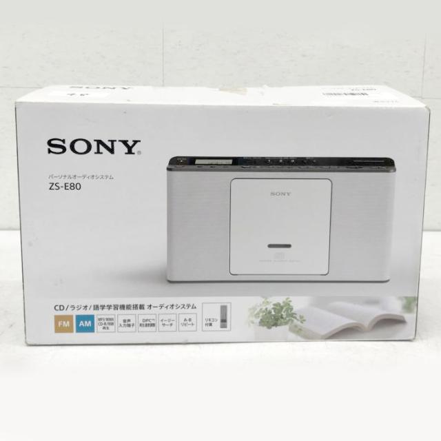 E2335YO ◆0430_4凹【美品】CDラジオ FM/AM/ワイドFM対応 ソニー ZS-E80 W 20年製 ラジカセ家電 AV機器_2