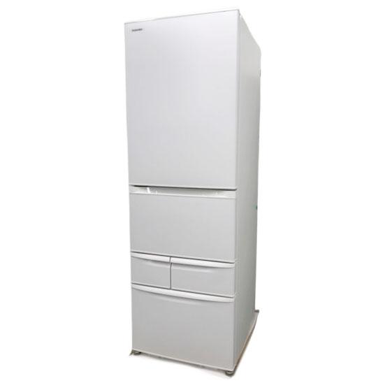 E2347YO ■0203【未使用・B品】冷凍冷蔵庫 411L 左開き 5ドア 東芝 GR-W41GKL(WU) 25年製 VEGETA
