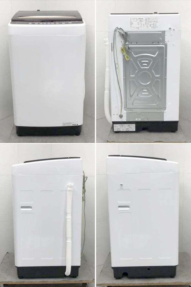E2398YO 値下げ！■0210 90日保証！【美品】縦型全自動洗濯機 洗濯8kg 上開き ハイセンス HW-DG80C 25年製_3