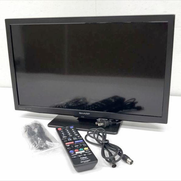 E4465YO ■0422【美品】19V型 液晶 テレビ AQUOS シャープ 2T-C19DE 23年製 外付けHDD裏番組録画対応