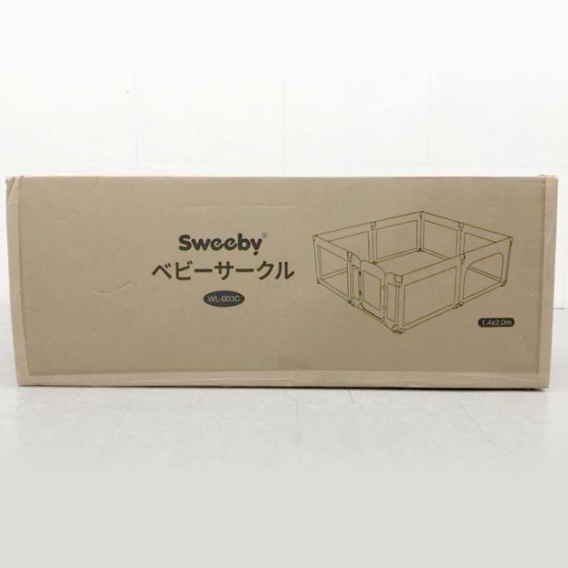 E4584YO ◆0429【アウトレット品】ベビーサークル 折りたたみ式 Sweeby wl-003c プレイヤード フェンス 140×200_1