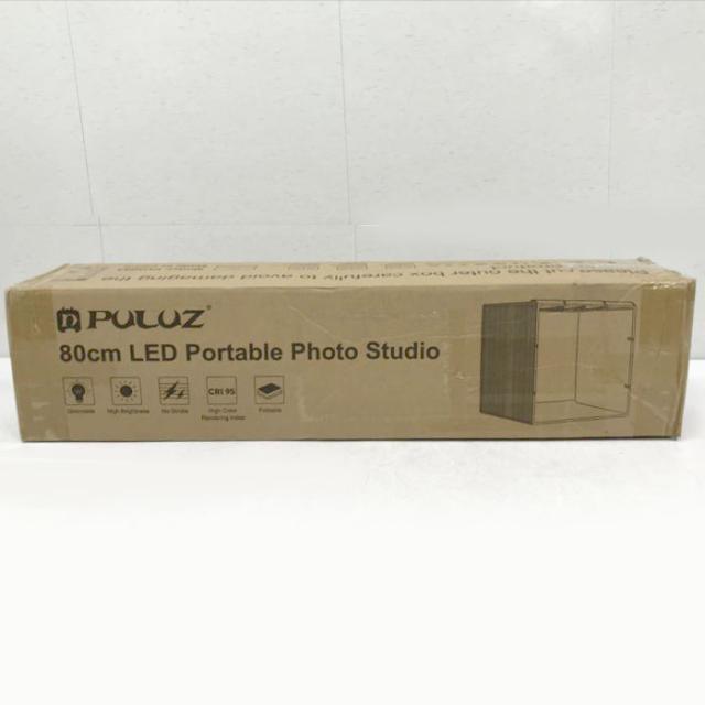 E5275YO ◆0610_1凹【アウトレット品】撮影ボックス ライトボックス 80cm 折りたたみ PULUZ PU5083US-FBA  LED内蔵未使用 撮影機材_1
