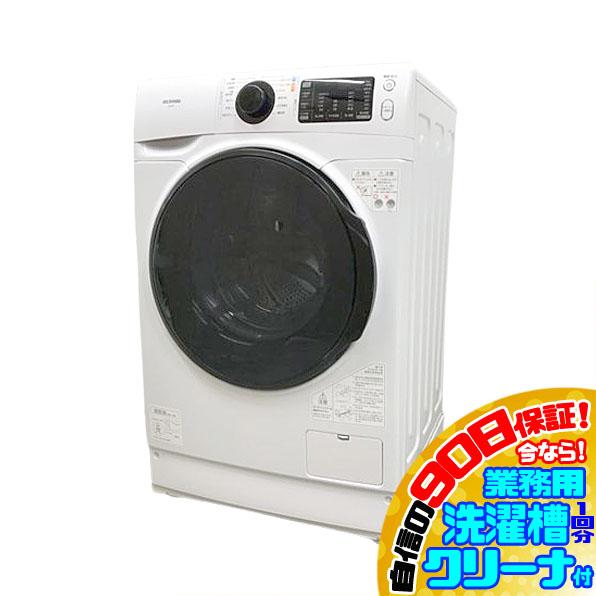 E5315NU 90日保証！【美品】ドラム式洗濯機 洗濯8kg 右開き アイリス FL81R-W 20年製 ※乾燥機能なし