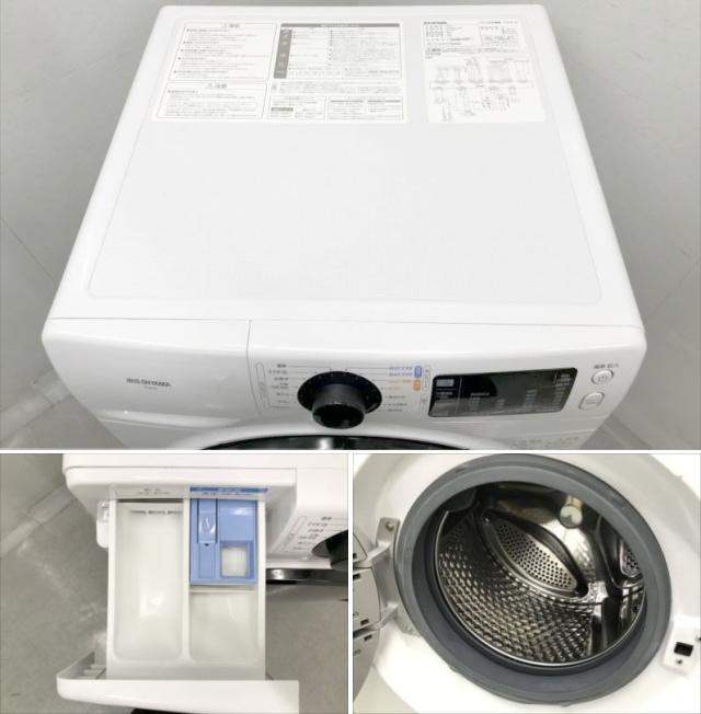 E5315NU 90日保証！【美品】ドラム式洗濯機 洗濯8kg 右開き アイリス FL81R-W 20年製 ※乾燥機能なし_4