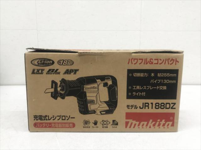 S6118 送料無料！【中古品】18V 充電レシプロソー マキタ JR188DZ バッテリ充電器別売