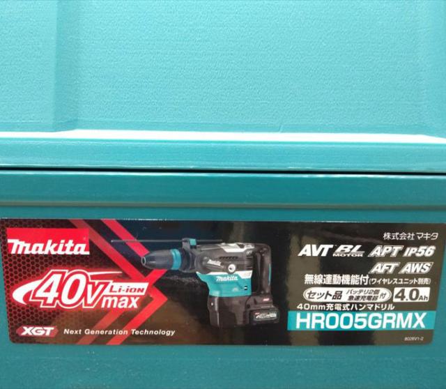 S6573 送料無料！【未使用品】40V 40mm 充電式ハンマドリル マキタ HR005GRMX 