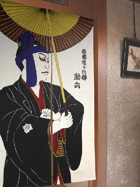 のれん 暖簾 在宅勤務 No 1006 和柄浮世絵のれん 歌舞伎十八番 助六 85cm 150cm 日本製 の通販はau Pay マーケット ストアポケット Au Pay マーケット店