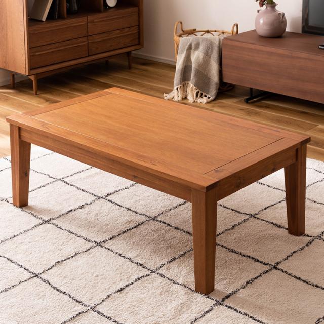 コタツ コタツテーブル 幅105cm センターテーブル 長方形 オールシーズン 天然木 アカシア デザイン おしゃれの通販は