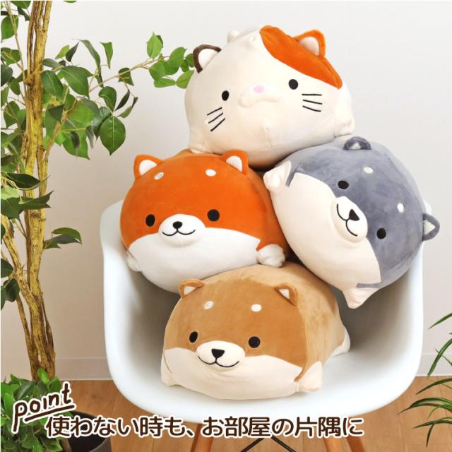 送料無料 抱き枕 動物 犬 イヌ 猫 ネコ 枕 白 かわいい クッション ぬいぐるみ ふわふわ もちもち ロング 子供 三毛猫 柴犬 茶 グレの通販はau Pay マーケット ストアポケット Au Pay マーケット店