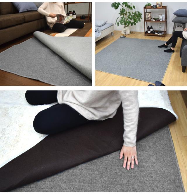 ホットカーペット 3畳 カバー付き 2点セット 本体サイズ約176×235cm 10mm厚 ねこ柄フランネルラグ(カバー:約200×250cm) ベージュ 多機能搭載 メーカー1年保証 8時間自動オフ 省エネ 3面切り替え 24折収納