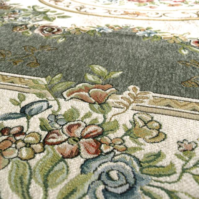 ラグ ラグマット 4.5畳 夏 ラグカーペット ラグカバー カーペット カーペット カーペットラグ 230×230cm 北欧 花柄 リビング ヘリンボーン 洗える_5