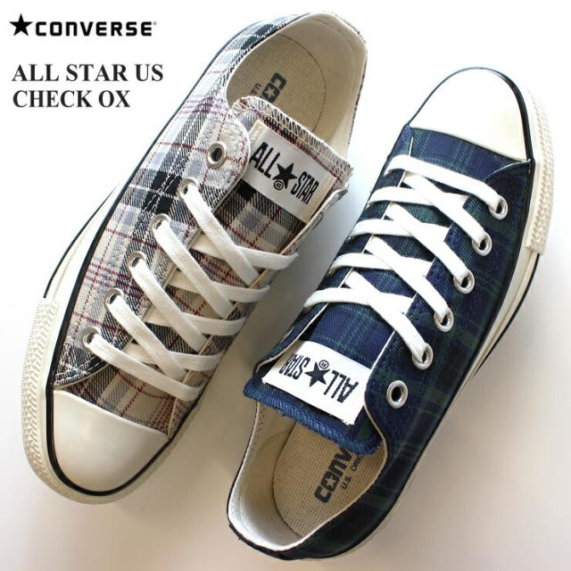 コンバース スニーカー コンバース オールスター Us チェック Ox ネイビー オフホワイト Converse All Star Us Check Ox の通販はau Pay マーケット フットパークヌシセ