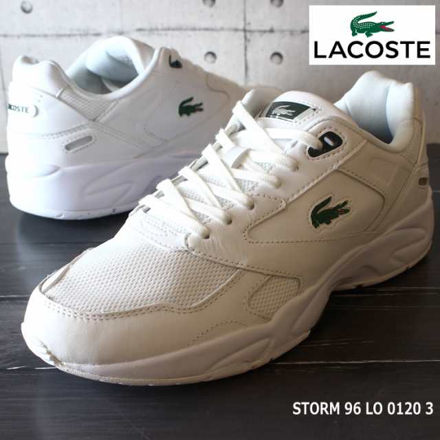 ラコステ メンズスニーカー Lacoste Storm 96 Lo 01 3 Sm 1r5 白 スニーカー レトロハイテクスニーカーの通販はau Pay マーケット フットパークヌシセ