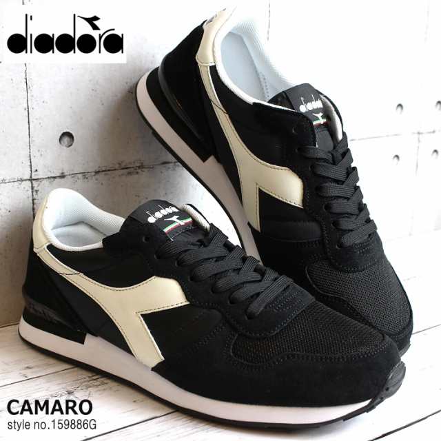 ディアドラ スニーカー Diadora Camaro 1596g 0641 Black White メンズ レディース レトロランニング スニーカーの通販はau Pay マーケット フットパークヌシセ