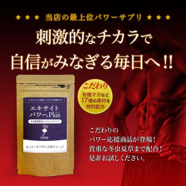 リピート限定52％OFF エキサイトパワープラス 240粒×3個セット 約90日分 送料無料 メール便 | マカ maka マカサプリメント マカサプリ 有機マカ粒 有機 オーガニック 妊活 冬虫夏草 シトルリン トンカットアリ ムクナ 亜鉛 酵母 亜鉛サプリ サプリ 粒 男性 女性 まとめ買い