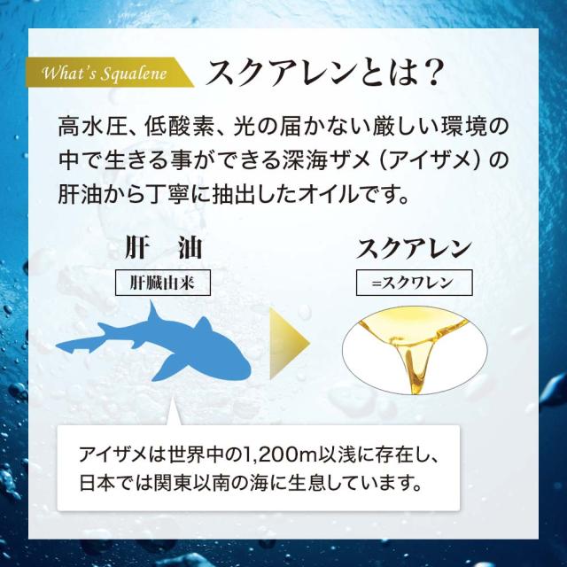深海鮫スクアレン100％ 150球×3個セット 約90〜111日分 送料無料 宅配便 | スクアレン 100% 肝油 深海鮫 深海鮫エキス サメエキス サメ 鮫肝油 サメの肝油 肝臓 アイザメ アイ鮫 サプリ サプリメント 粒 カプセル 男性 女性 まとめ買い_3