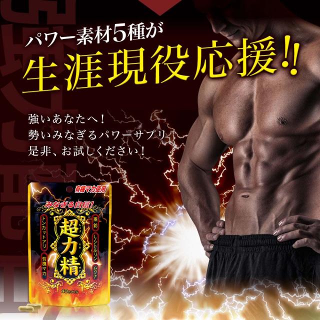 超力精 (40カプセル) 40カプセル×48個セット 約960日分 送料無料 宅配便 | マカ maka マカサプリメント マカサプリ 有機マカ 有機マカ粒 有機 シトルリン トンカットアリ ムクナ 亜鉛 酵母 亜鉛サプリメント 亜鉛サプリ サプリ サプリメント 粒 男性 女性 まとめ買い